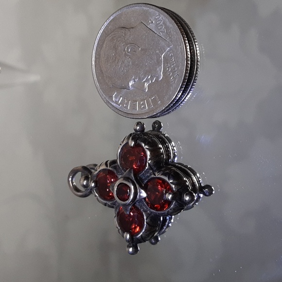 925 Genuine Garnets Earrings and Ring Set. FIRM. - Picture 10 of 17